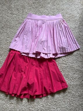 Lululemon Women’s Pleated Skirt - Light Pink and Hot Pink